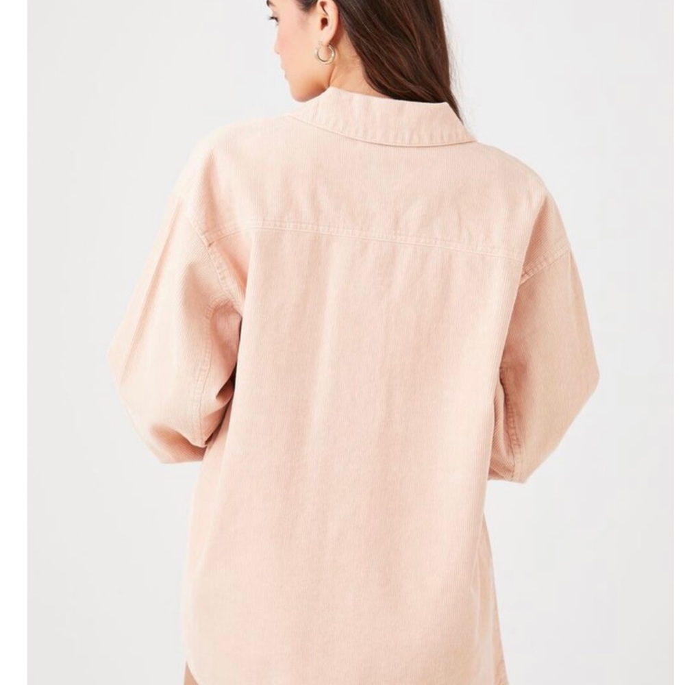 Forever 21 Corduroy Light Pink Shacket - Picture 7 of 11